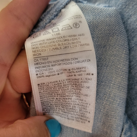 OLD NAVY DENIM DRESS LARGE - Picture 9 of 9